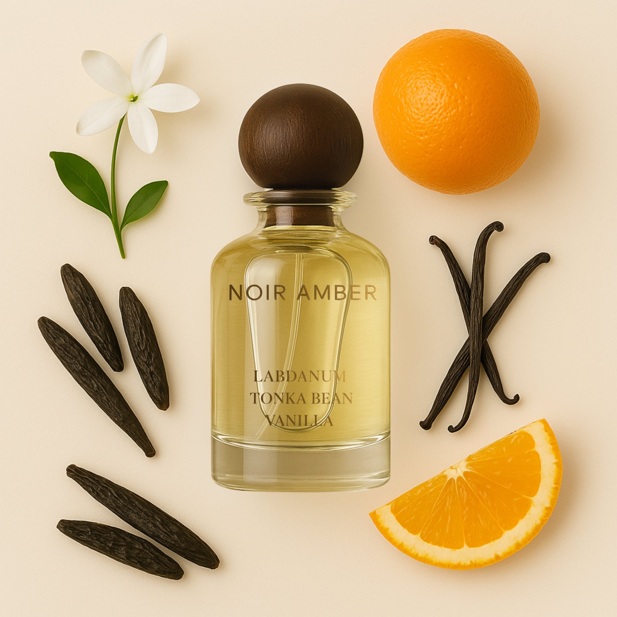 Noir Amber 100ml Eau de Parfum – full-size luxury fragrance bottle inspired by MFK Grand Soir