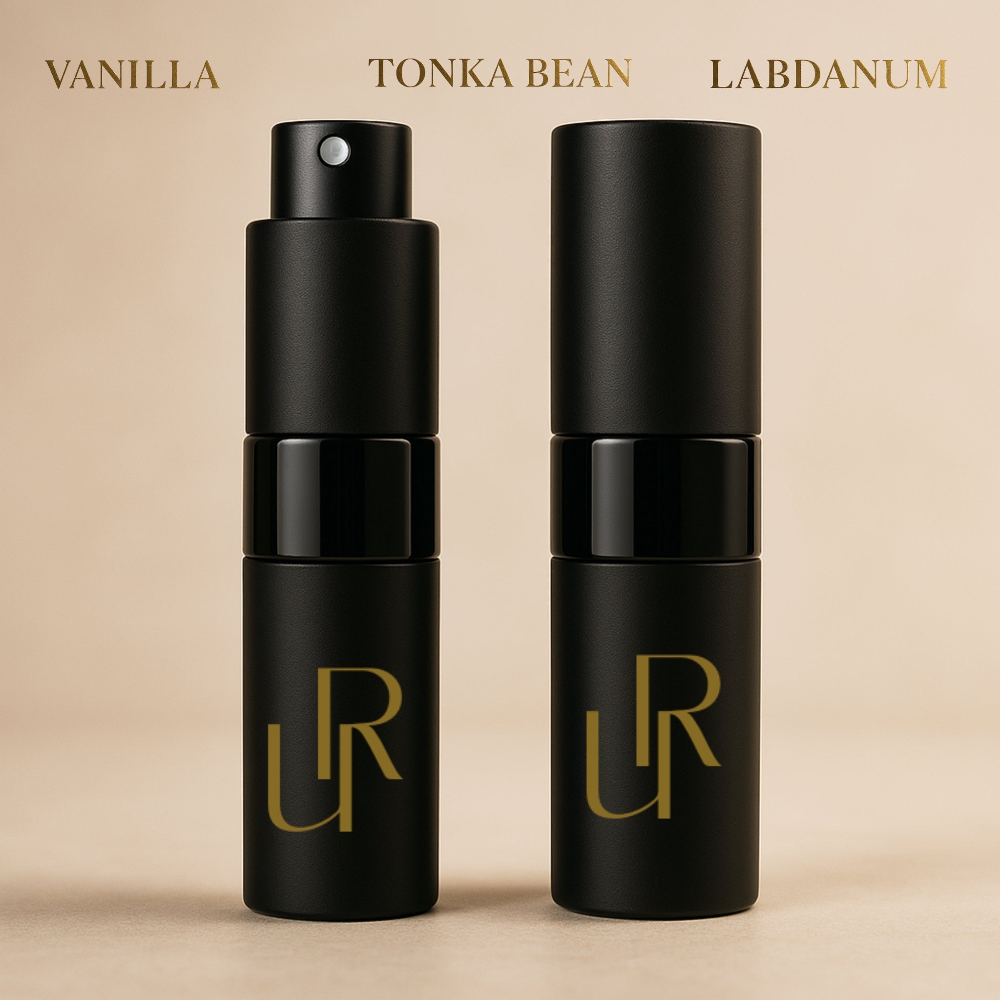 Noir Amber 8ml travel fragrance – portable atomizer delivering a bold scent for refined evenings
